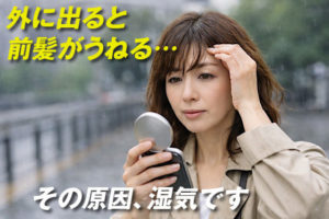 前髪が湿気でうねる原因と対策｜朝整えても崩れる理由と外出先での簡単な直し方